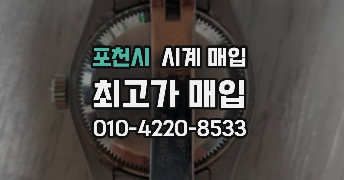 포천시 시계 매입