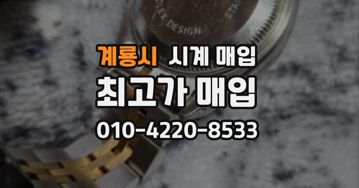 계룡시 시계 매입