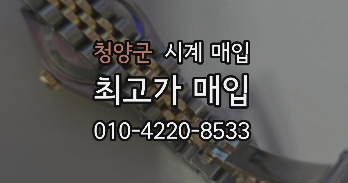 청양군 시계 매입