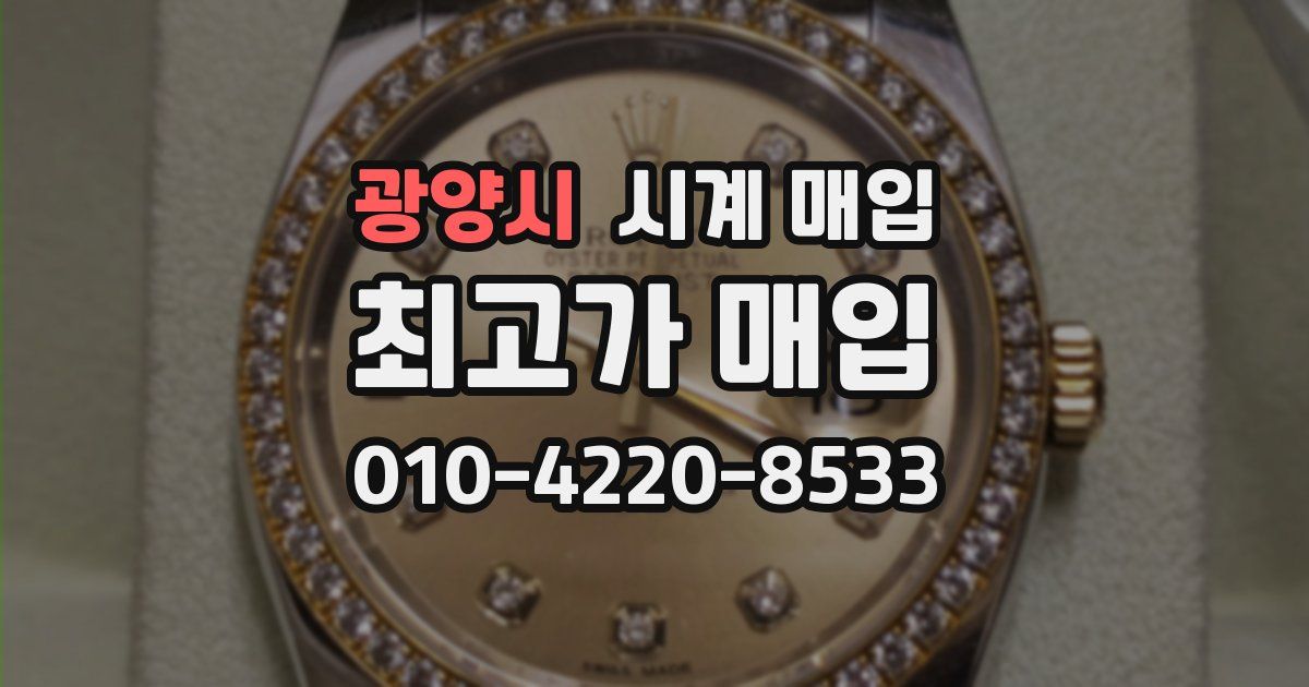 광양시 시계 매입