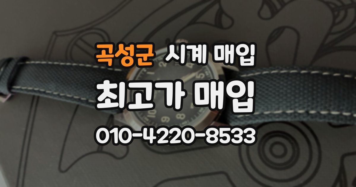 곡성군 시계 매입