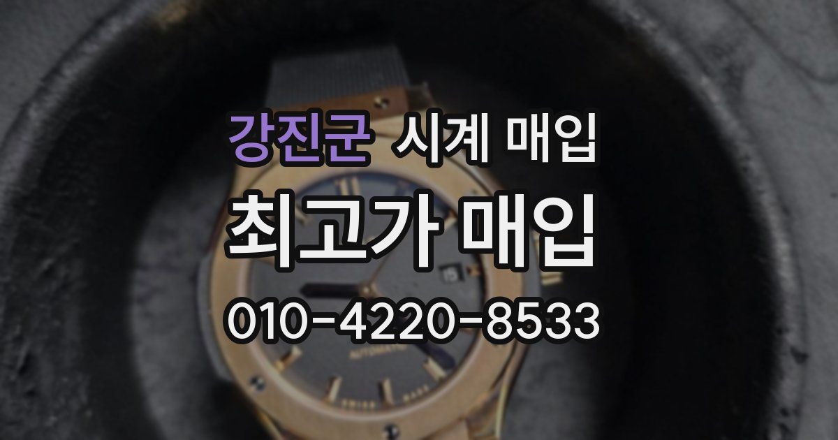 강진군 시계 매입