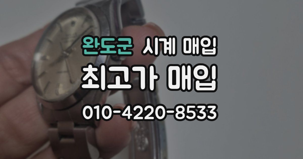 완도군 시계 매입