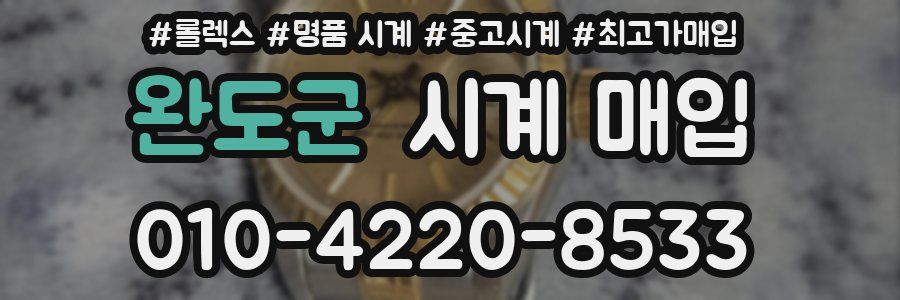 완도군 시계 매입