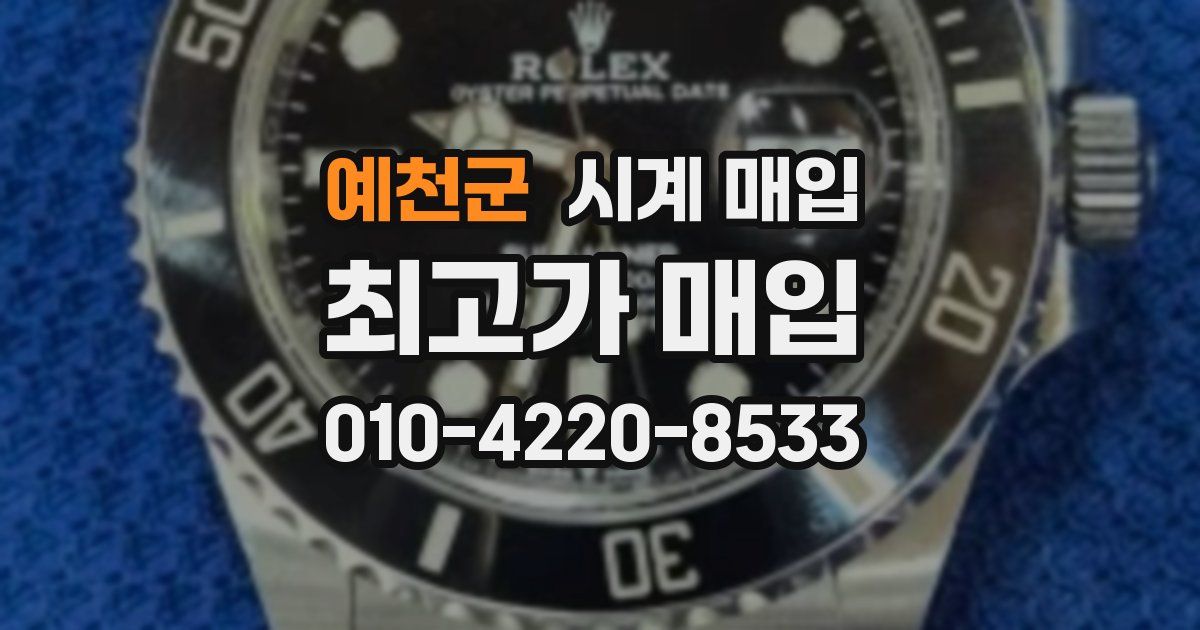 예천군 시계 매입