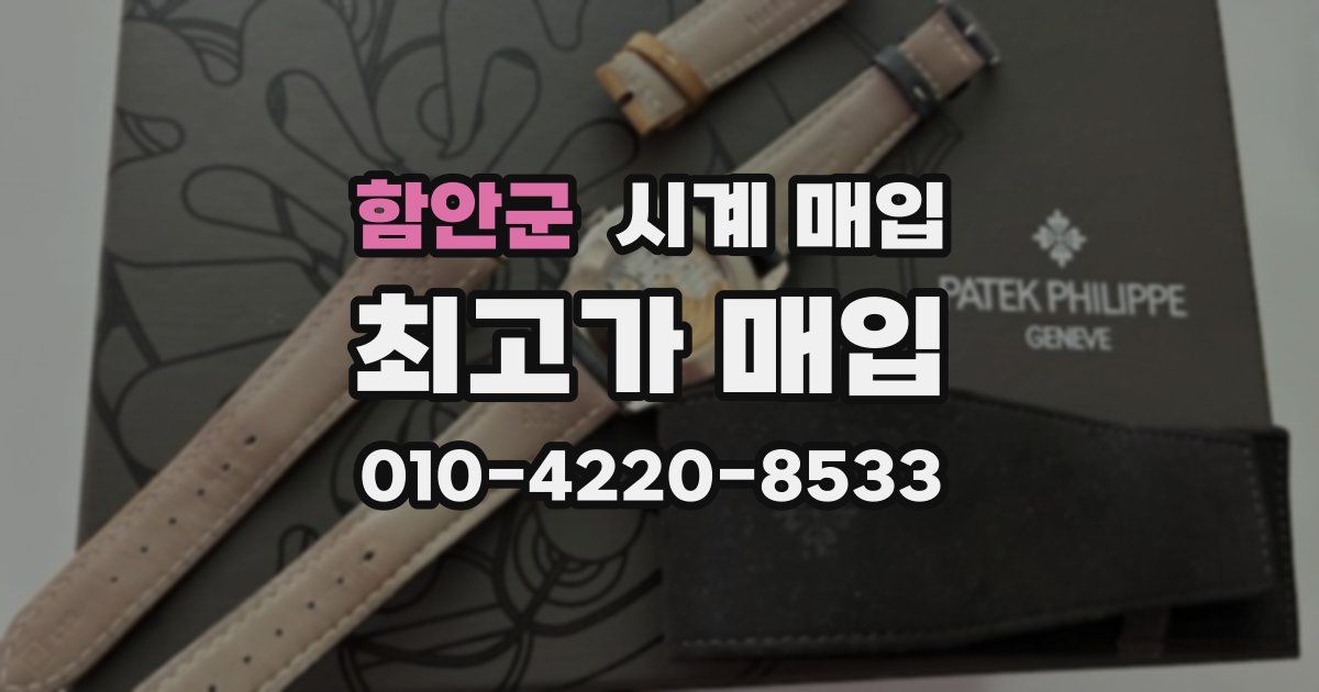 함안군 시계 매입