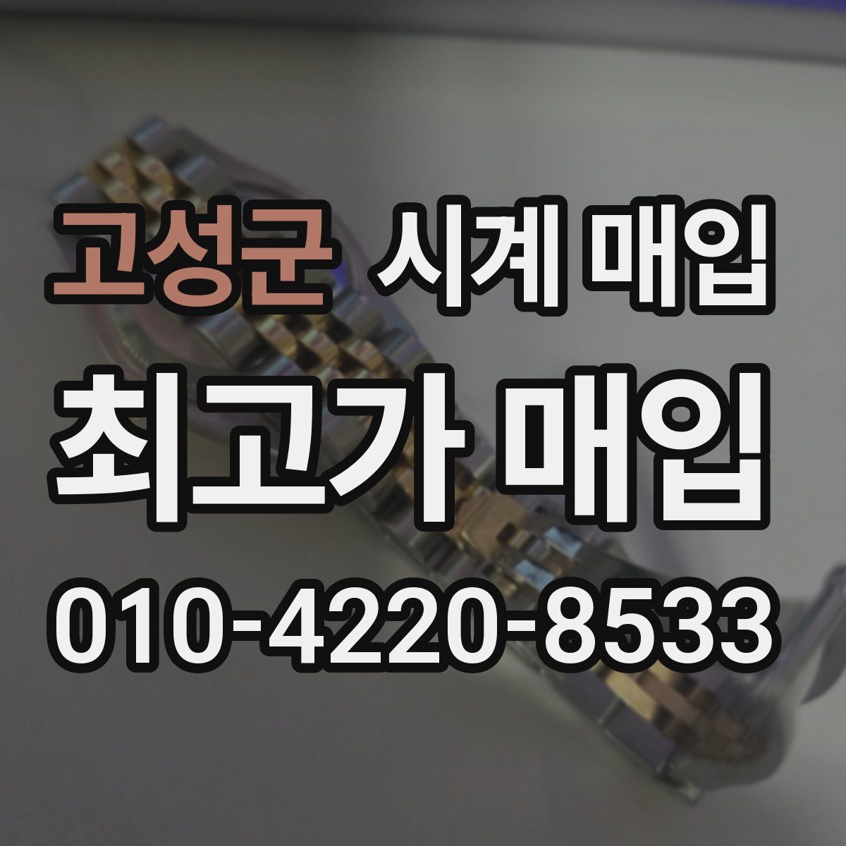 고성군 시계 매입