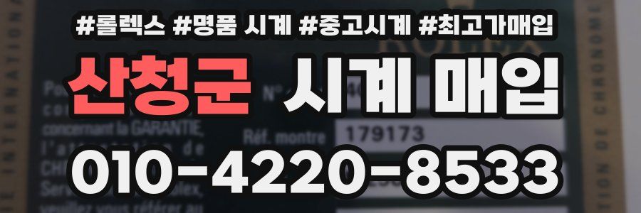 산청군 시계 매입