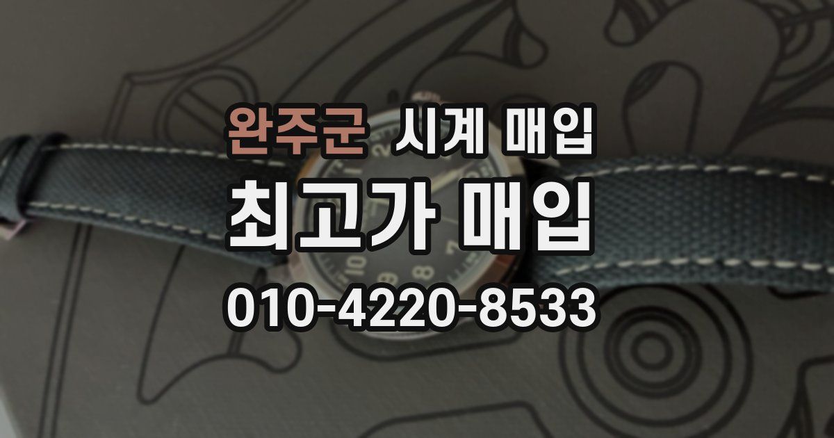 완주군 시계 매입