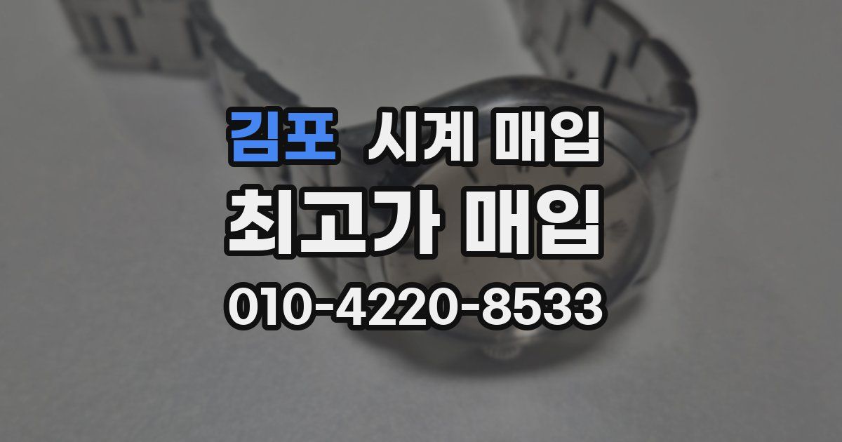 김포 시계 매입