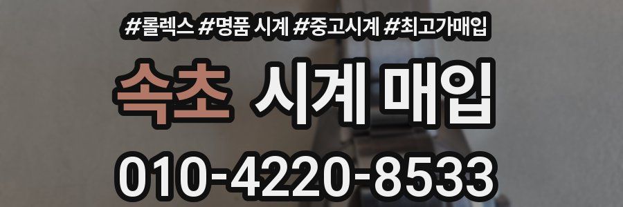 속초 시계 매입