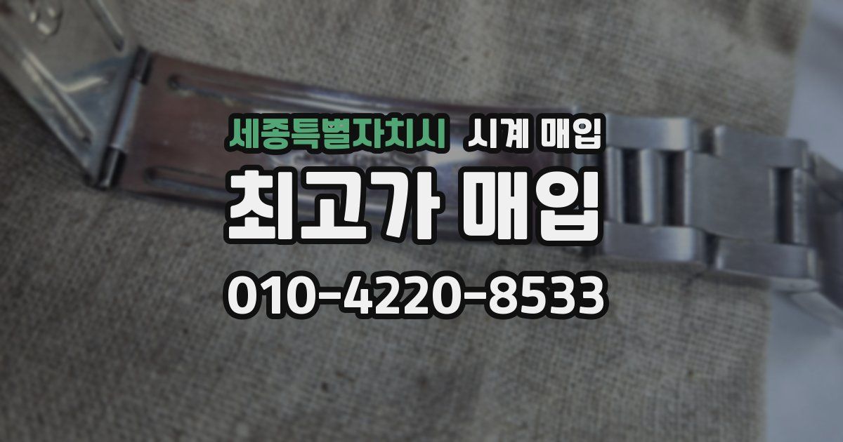 세종특별자치시 시계 매입