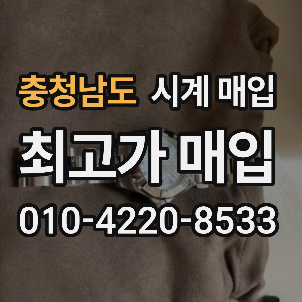 충청남도 시계 매입