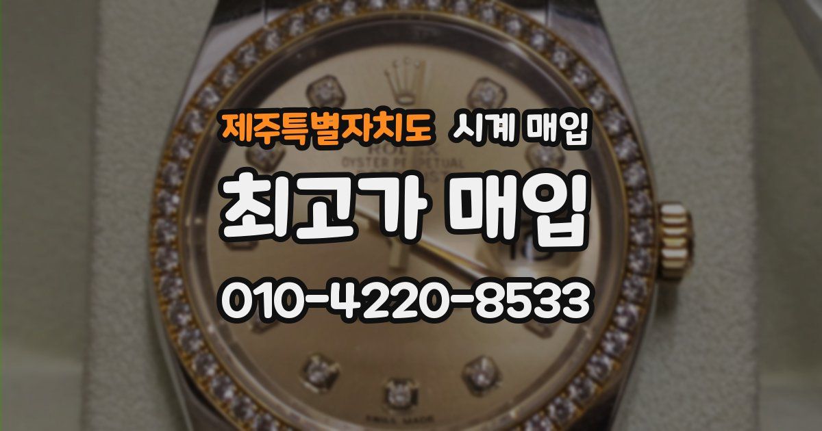 제주특별자치도 시계 매입