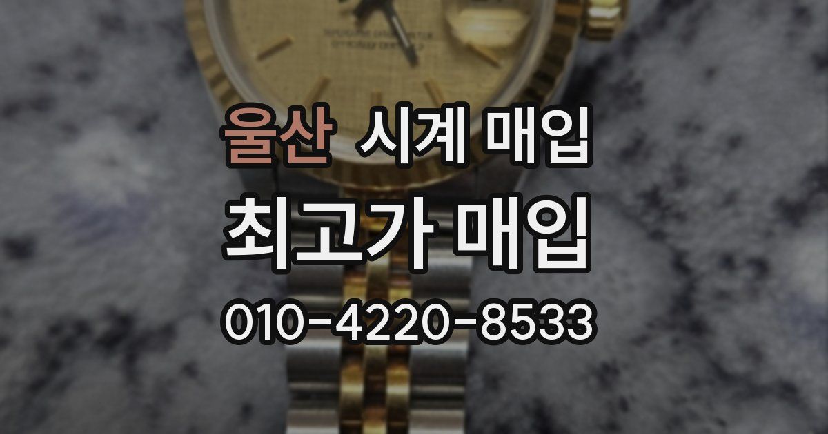 울산 시계 매입