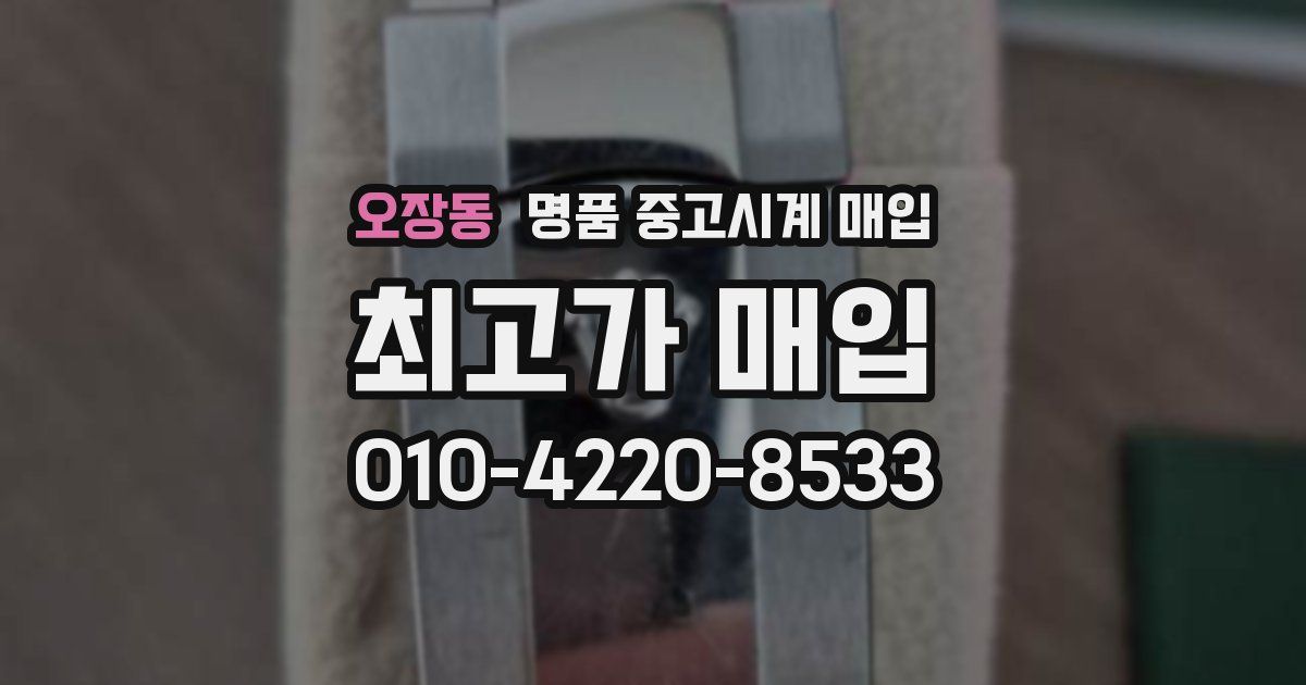 오장동 명품 중고시계 매입
