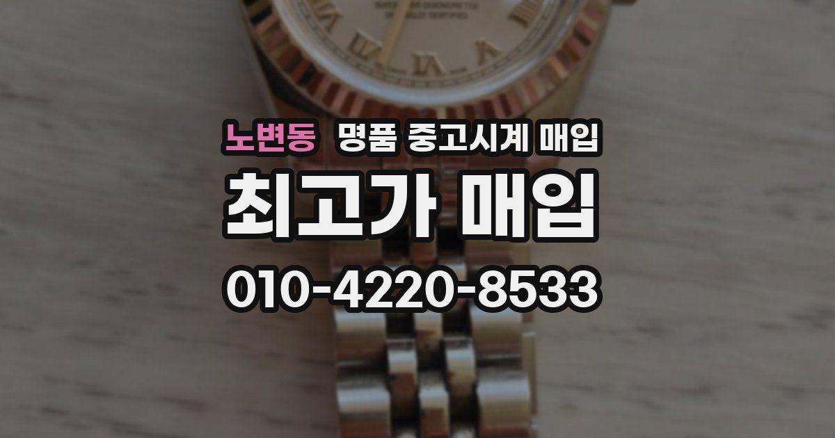 노변동 명품 중고시계 매입