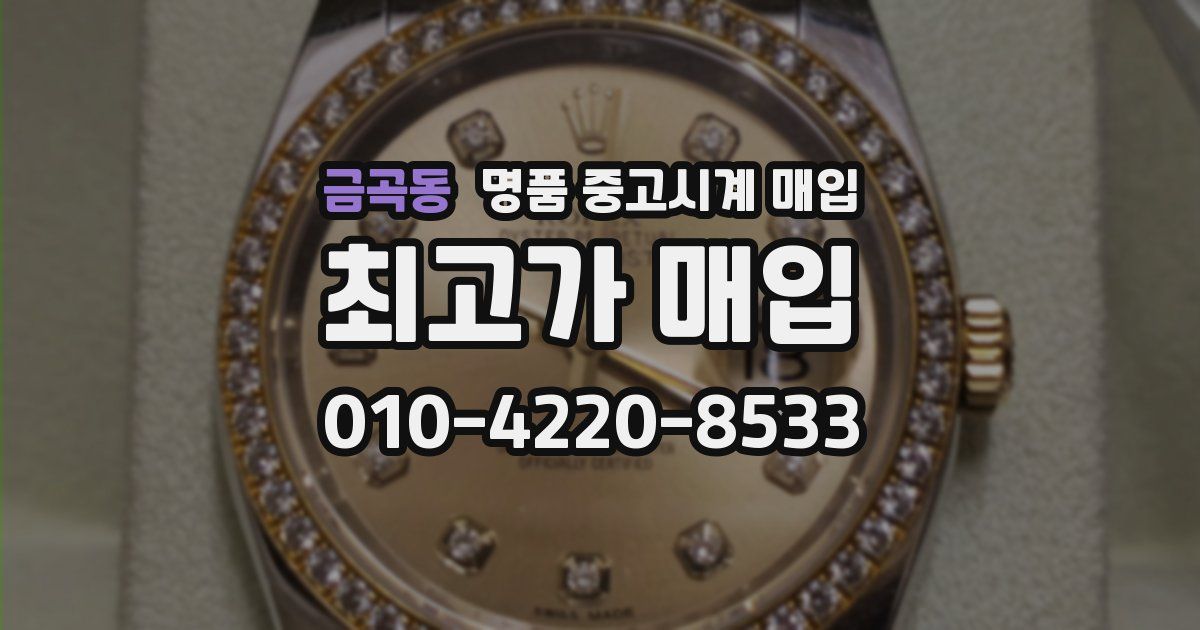 금곡동 명품 중고시계 매입