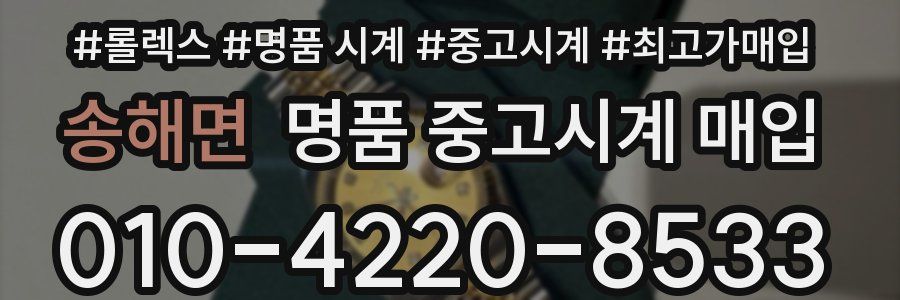 송해면 명품 중고시계 매입