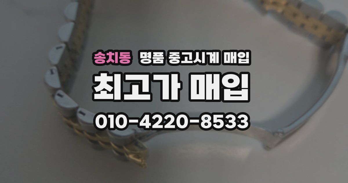 송치동 명품 중고시계 매입
