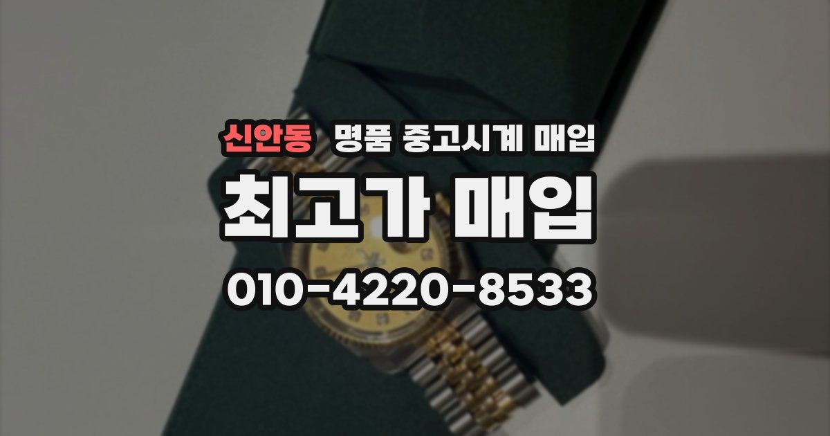 신안동 명품 중고시계 매입