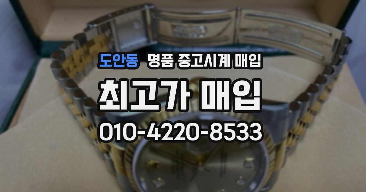 도안동 명품 중고시계 매입