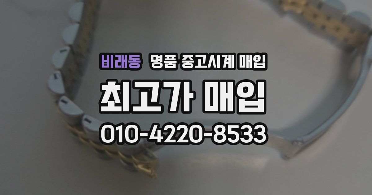 비래동 명품 중고시계 매입
