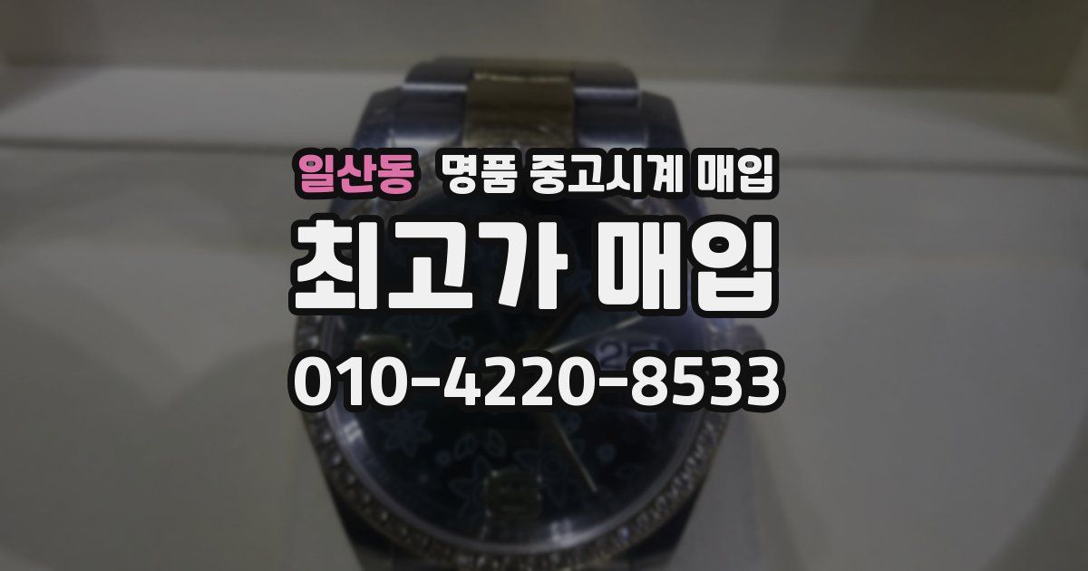 일산동 명품 중고시계 매입
