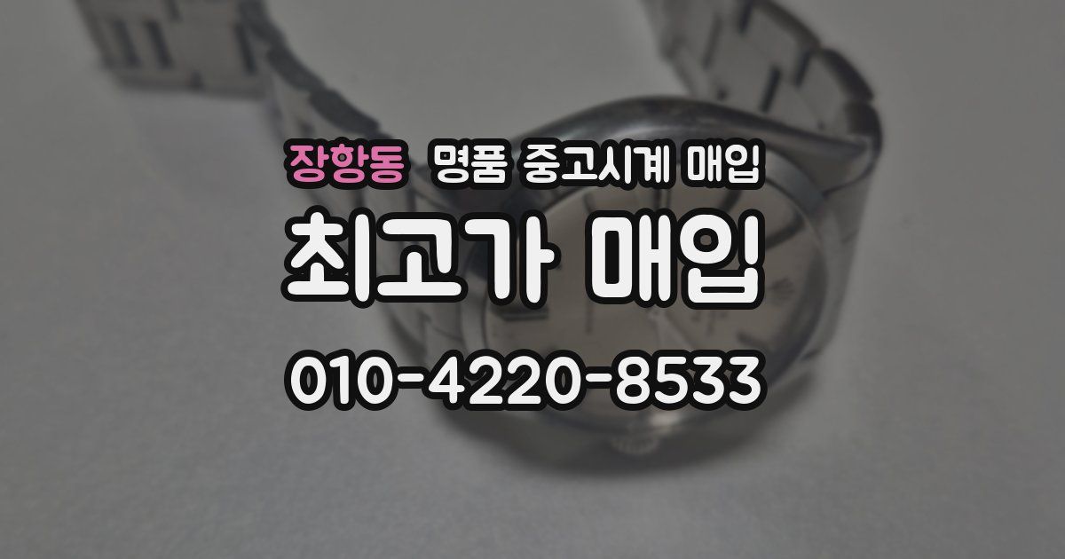 장항동 명품 중고시계 매입