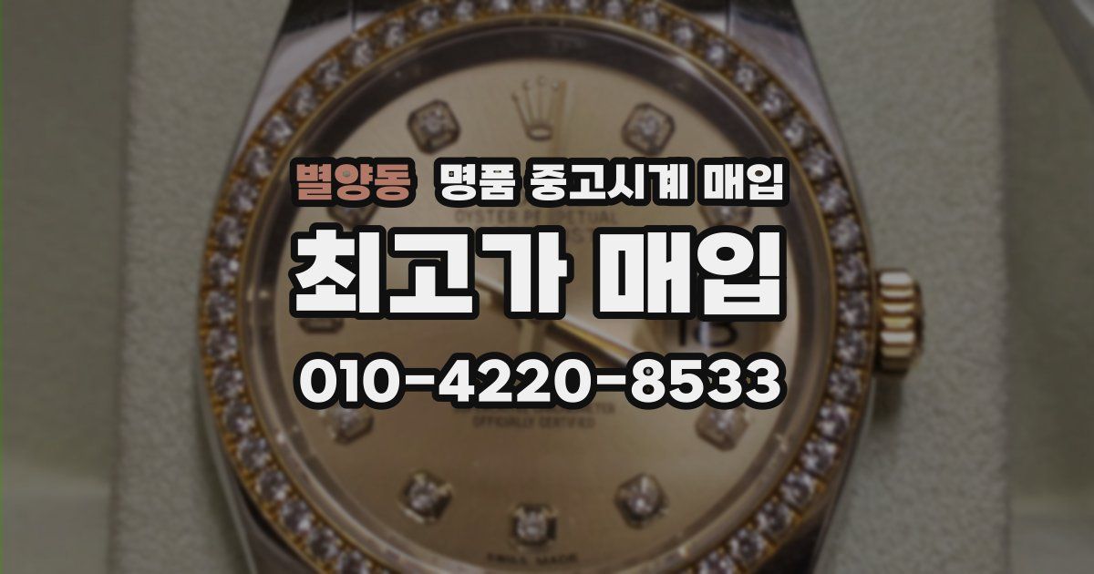 별양동 명품 중고시계 매입