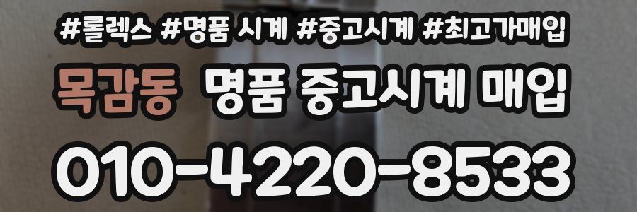 목감동 명품 중고시계 매입