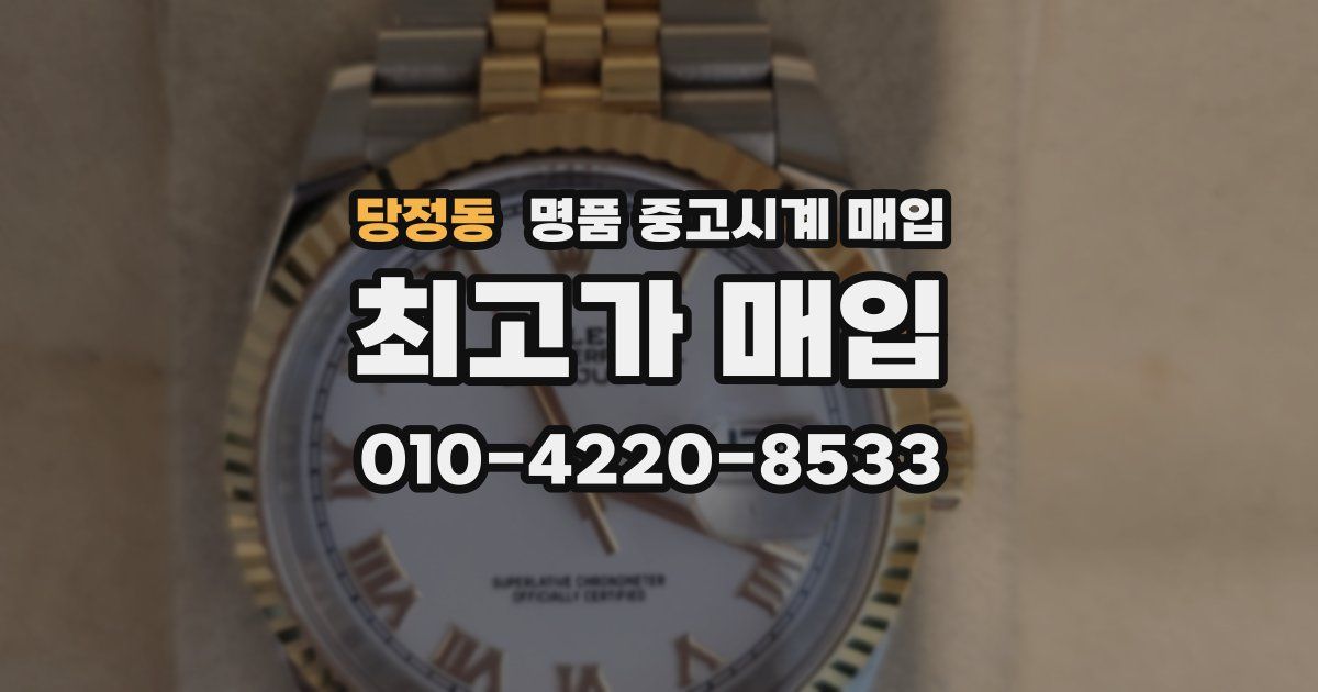 당정동 명품 중고시계 매입