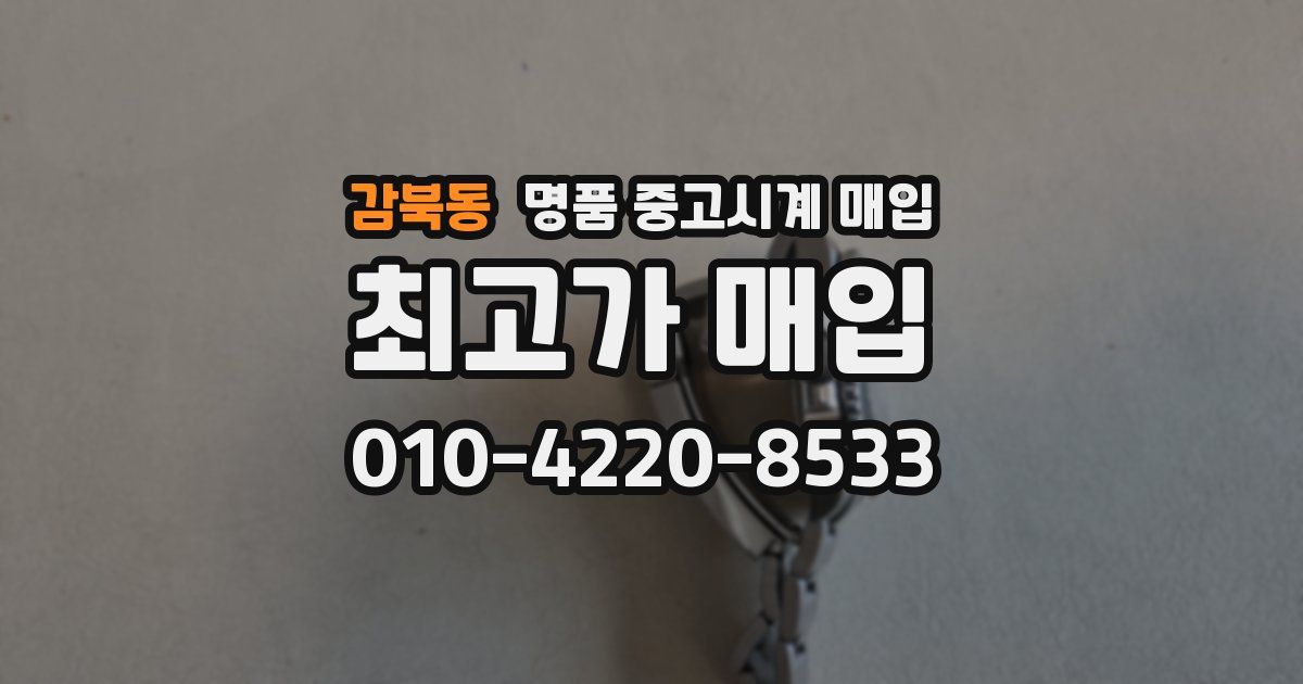 감북동 명품 중고시계 매입