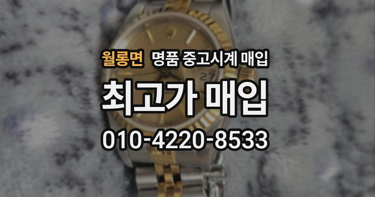 월롱면 명품 중고시계 매입
