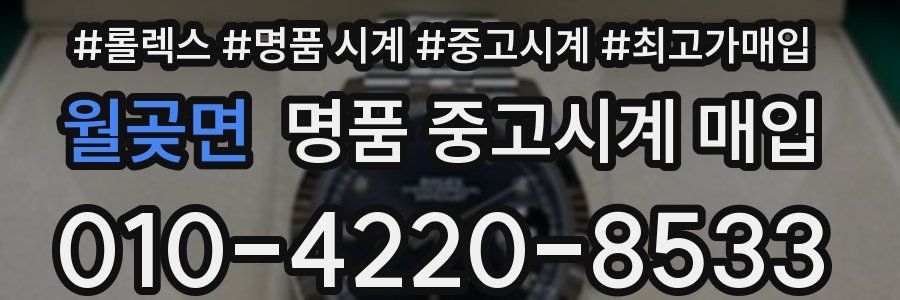 월곶면 명품 중고시계 매입