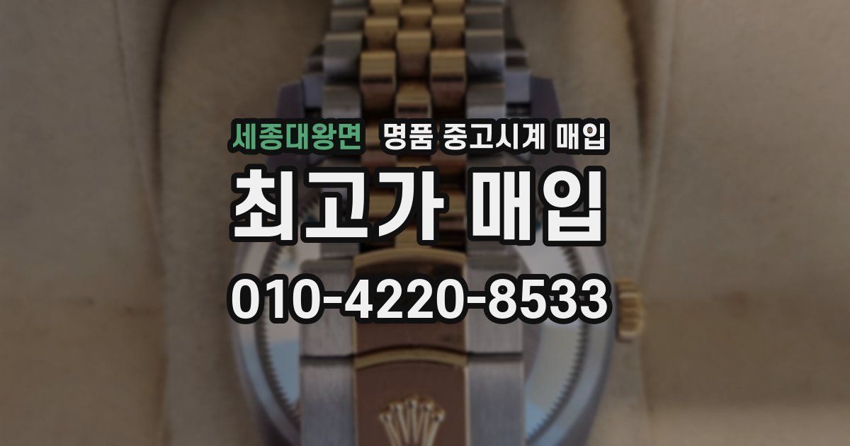 세종대왕면 명품 중고시계 매입
