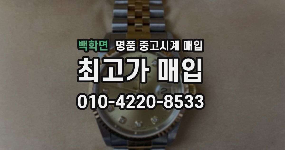 백학면 명품 중고시계 매입