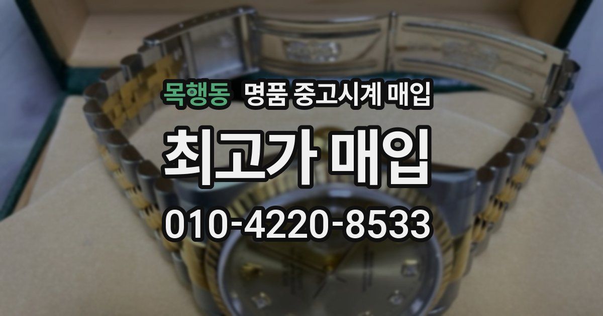 목행동 명품 중고시계 매입