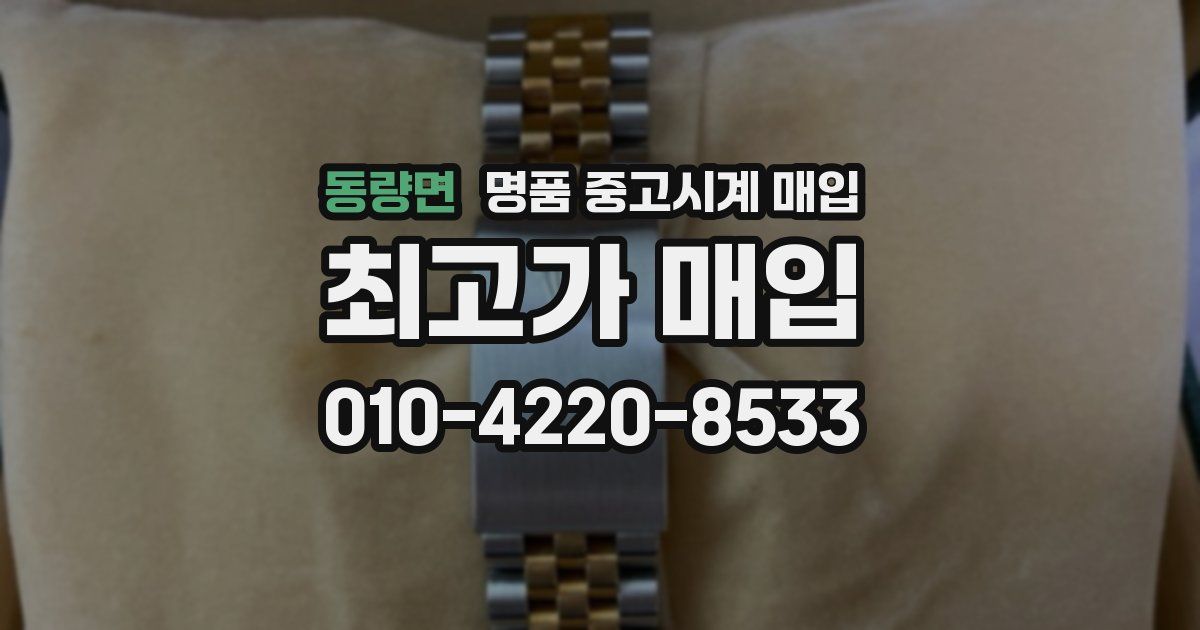 동량면 명품 중고시계 매입