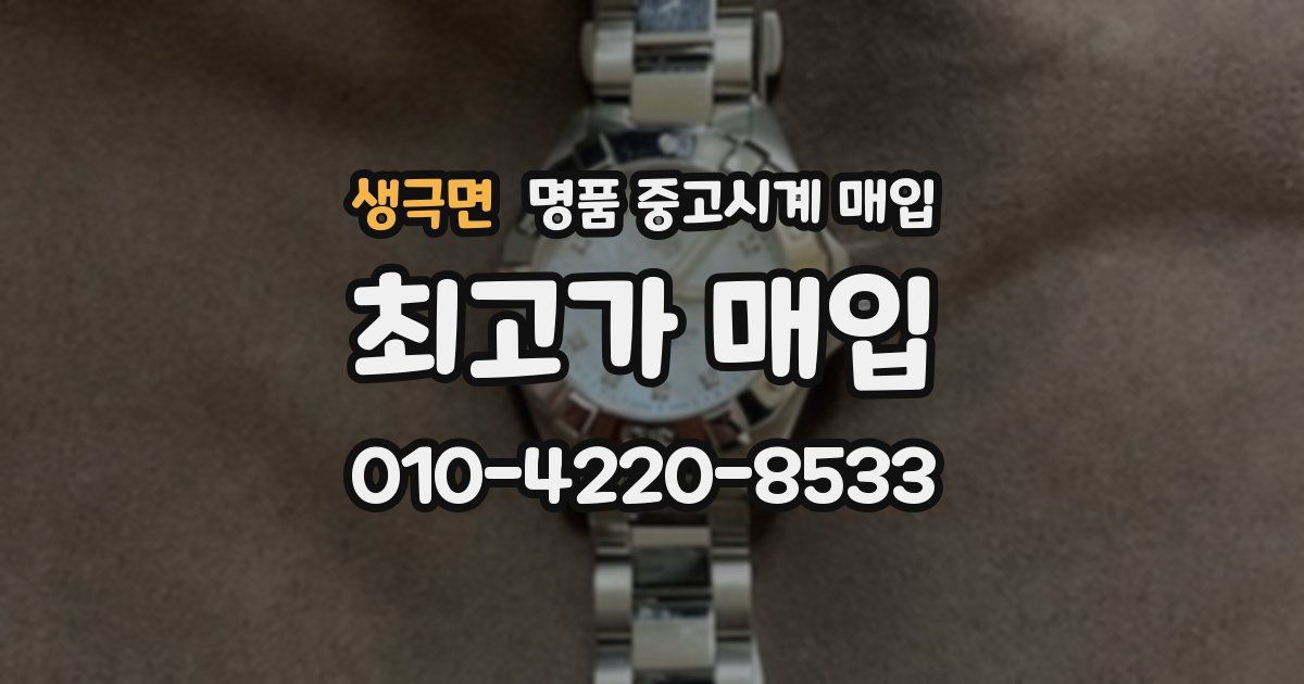 생극면 명품 중고시계 매입