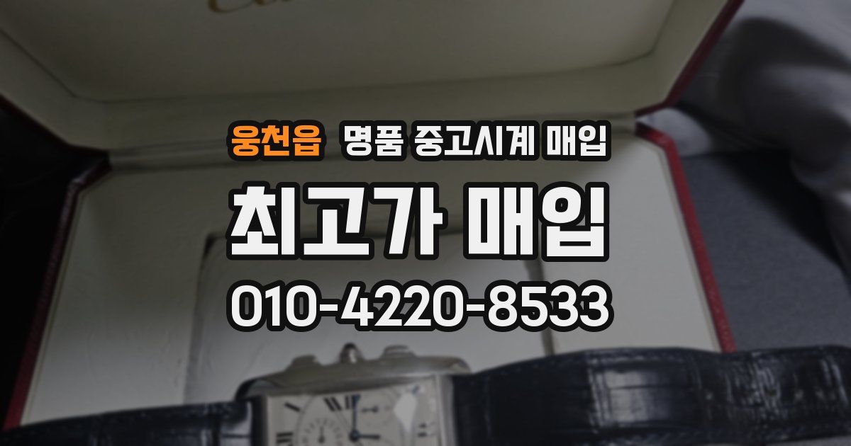 웅천읍 명품 중고시계 매입