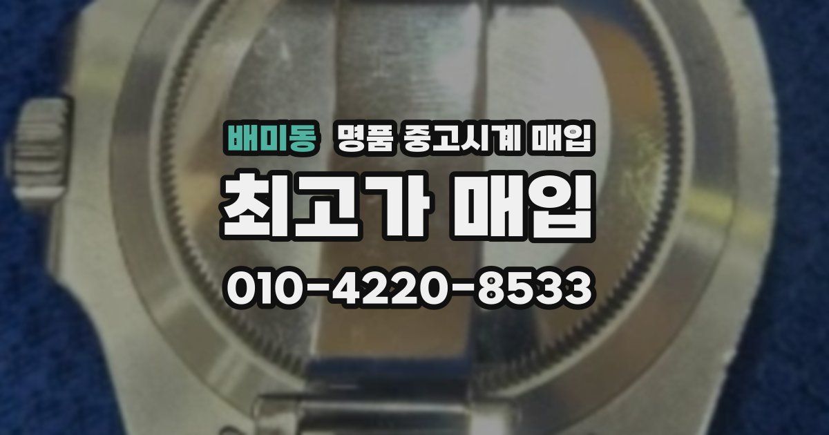 배미동 명품 중고시계 매입