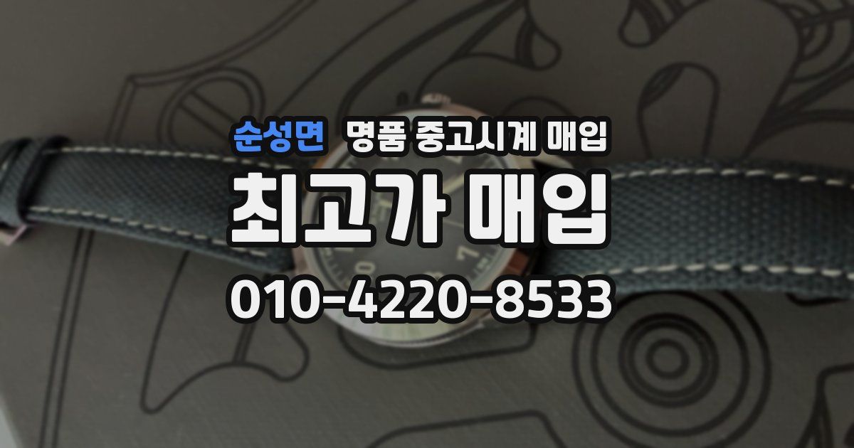 순성면 명품 중고시계 매입