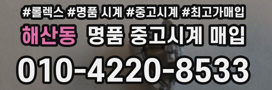 해산동 명품 중고시계 매입