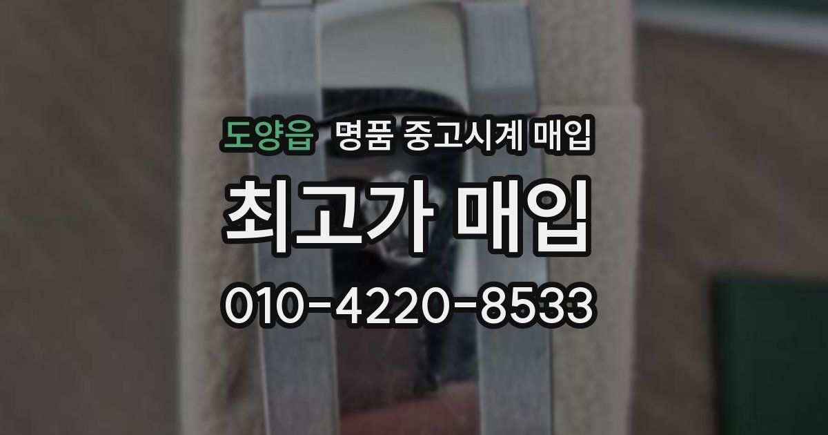 도양읍 명품 중고시계 매입
