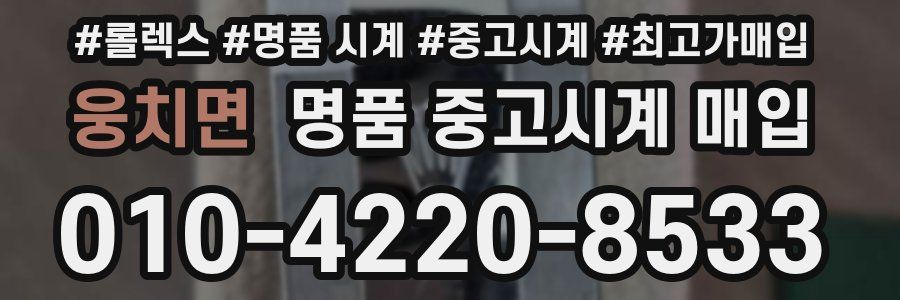 웅치면 명품 중고시계 매입