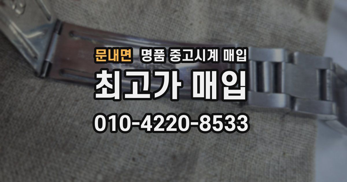 문내면 명품 중고시계 매입