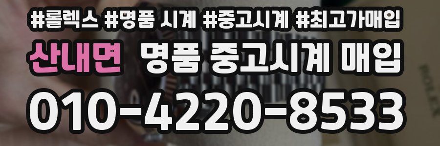 산내면 명품 중고시계 매입