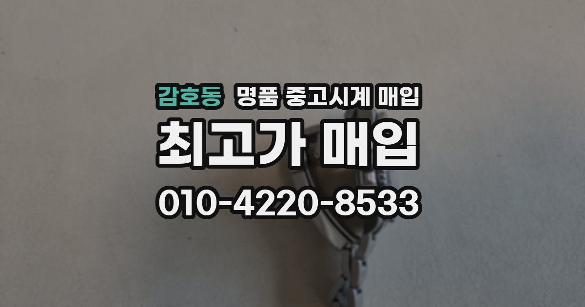 감호동 명품 중고시계 매입