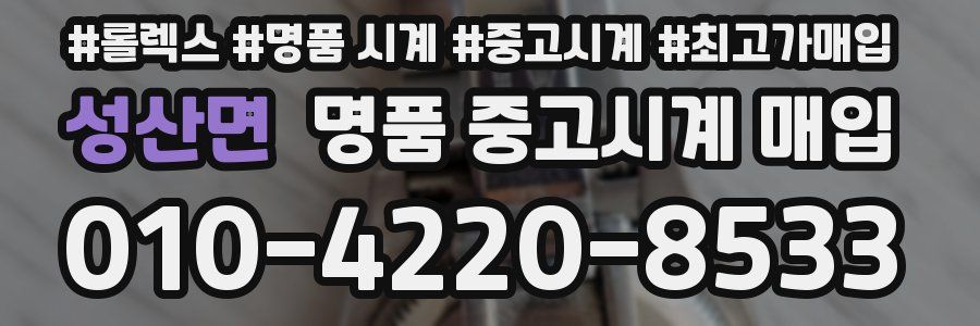 성산면 명품 중고시계 매입